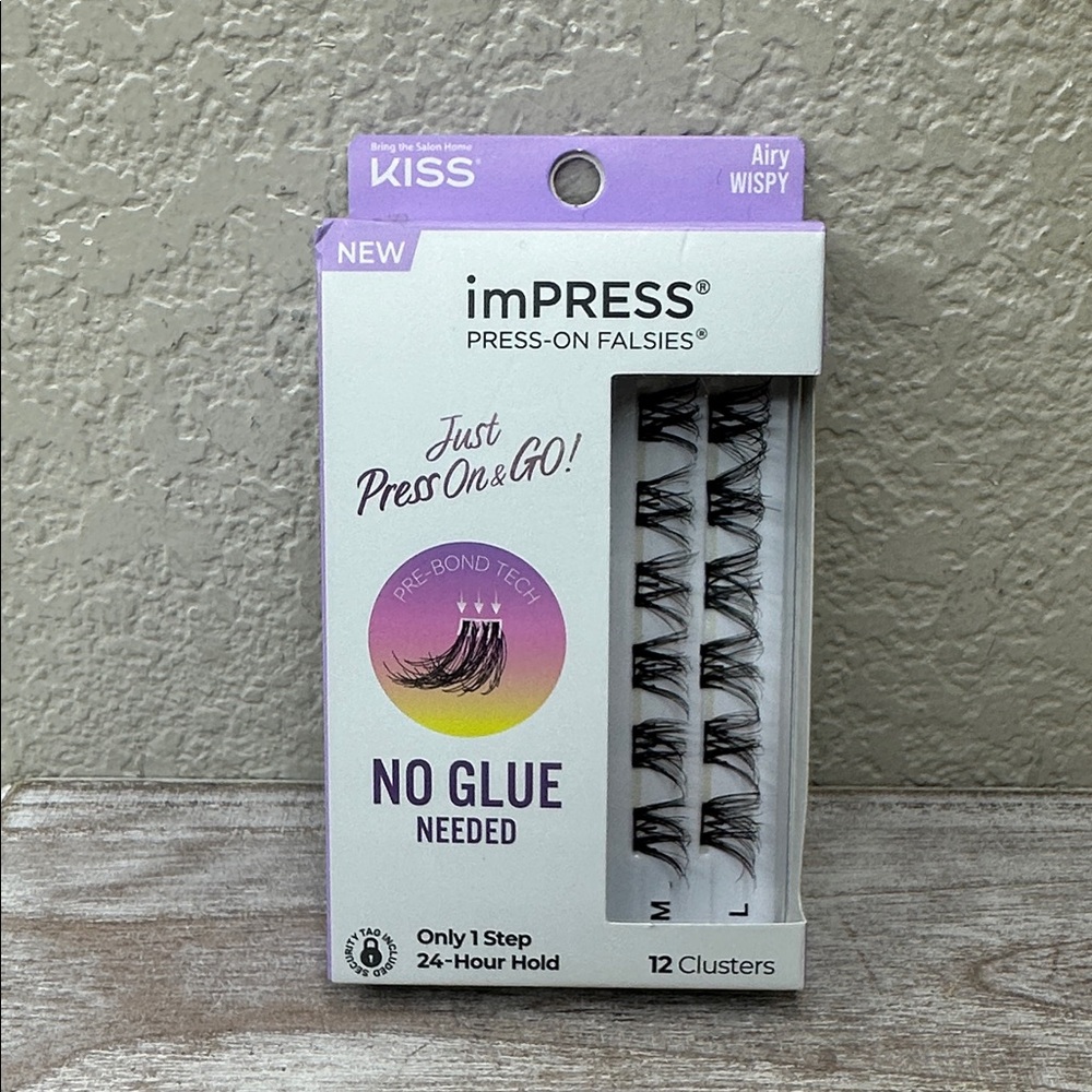 $4 🌙 Kiss imPRESS Press-On Falsies False Eyelashes Air Wispy